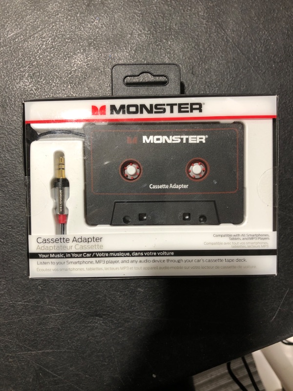 Photo 1 of Monster MBL 800 CAS-ADPT V2 WW High Performance 800 Cassette Adapter to 1/8 Mini 3 Feet
