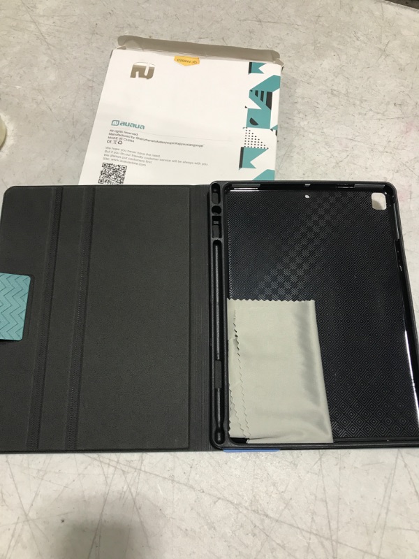 Photo 3 of auaua Case for ipad 9.7 6th/5th Generation, iPad Air 2/iPad Pro 9.7 with Pencil Holder Auto Sleep/Wake Vegan Leather(Green)
