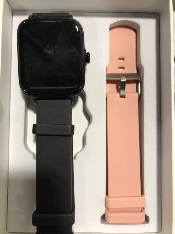 Photo 2 of Smart Watch?Answer/Make Call?,1.7" Touch Screen Fitness Tracker with Call Blood Pressure Heart Rate Sleep Step Monitor?IP67 Waterproof?Smart Watch for Android & iOS Phones for Women Men, Black