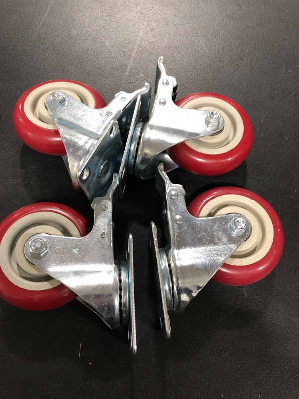 Photo 1 of 4 inch Heavy Duty Casters
USED / NO SCREWS