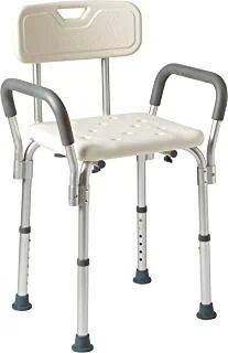 Photo 1 of  Shower Chair Bath Seat with Padded Armrests and Back, Great for Bathtubs, Supports up to 350 lbs
