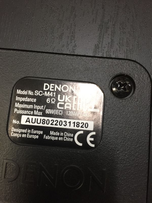 Photo 10 of Denon D-M41 Home Theater Mini Amplifier and Bookshelf Speaker Pair - Compact HiFi Stereo System with CD, FM/AM Tuner and Wireless Bluetooth Music | Perfect for Small Rooms and Home Cinema