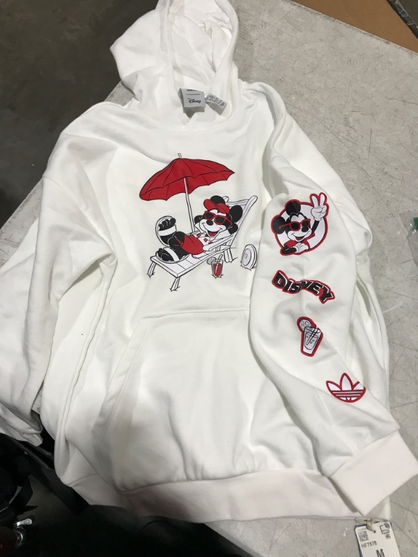 Photo 2 of adidas Originals Kids' Disney Hoodie Medium White