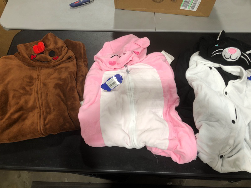 Photo 1 of 3 PK OF FUNZIEZ ONESIES!!! HAVE FUN WITH FRIENDS AND DRESS UP!! 
GINGERBREAD (LARGE) , PIGGY(MEDIUM)  & KITTY CAT (LARGE) 
