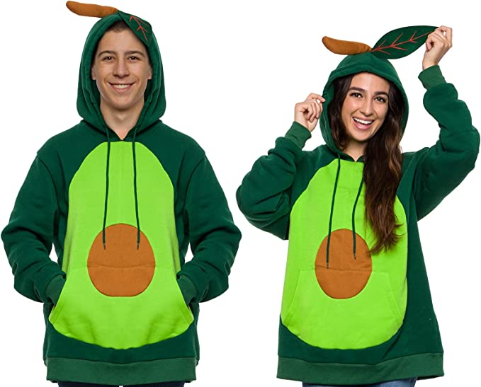Photo 1 of  Fun Halloween Hoodies, Animal and Spooky Pullover Costumes, Plush Adult Hooded Sweatshirts for Women and Men by FUNZIEZ! SIZE - MEDIUM