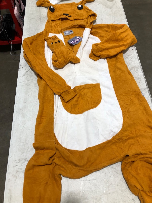 Photo 2 of Adult Onesie Halloween Costume - Kangaroo - Plush One Piece Cosplay Suit for Adults, Women and Men FUNZIEZ!- medium
**ONLY 1 ONESIE**