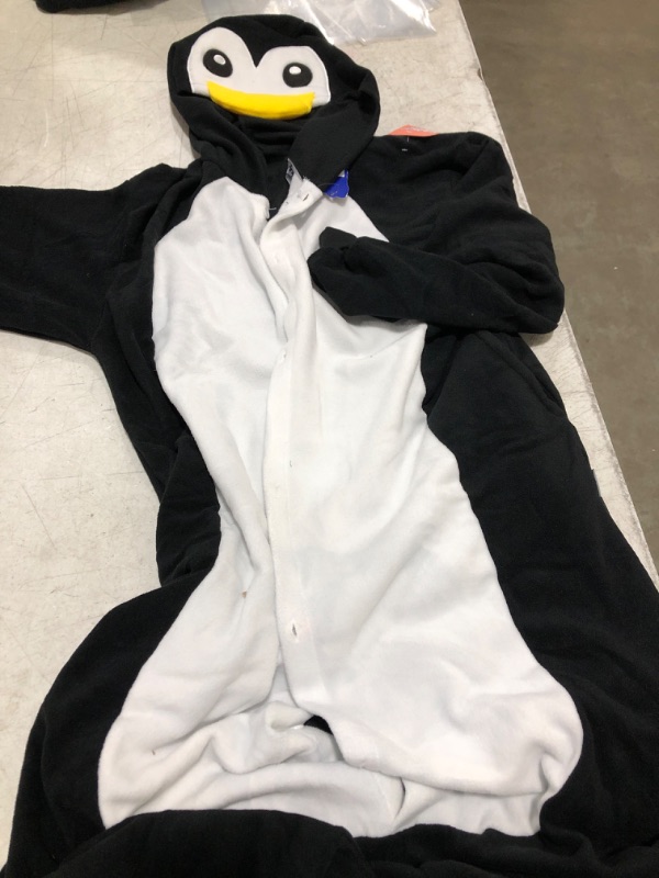 Photo 2 of Adult Onesie Halloween Costume- Penguin- for Adults, Women and Men FUNZIEZ!-Large