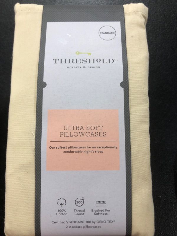 Photo 2 of 300 Thread Count Ultra Soft Pillowcase Set - Threshold SIZE - STANDARD 