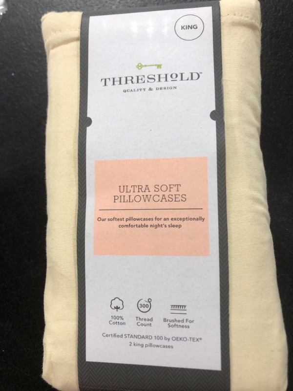 Photo 2 of 300 Thread Count Ultra Soft Pillowcase Set - Threshold SIZE - KING 