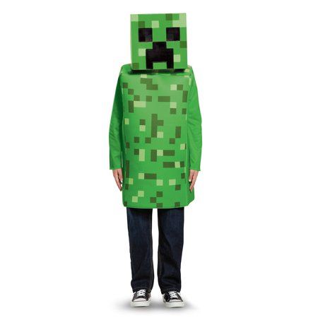 Photo 1 of Boy S Creeper Classic Halloween Costume - Minecraft
SIZE M 7/8 
DONT COME WITH MASK ONLY SUIT