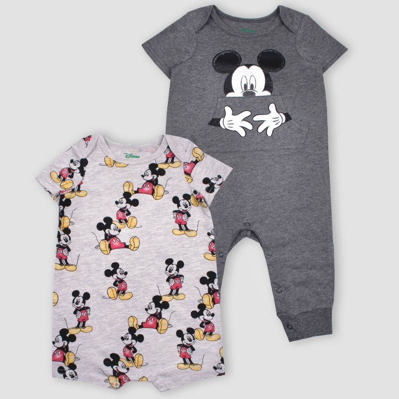 Photo 1 of Baby Boys' 2pk Disney Mickey Mouse Short Sleeve Romper -
SIZE 3-6 MONTHS