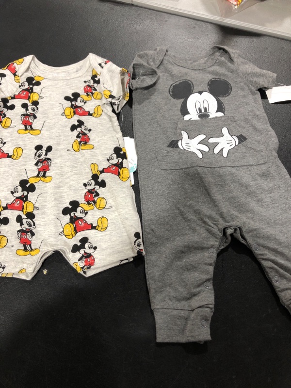 Photo 2 of Baby Boys' 2pk Disney Mickey Mouse Short Sleeve Romper -
SIZE 3-6 MONTHS