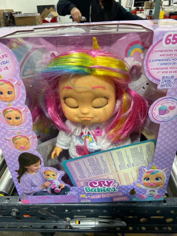 Photo 2 of Cry Babies First Emotions Dreamy Interactive Baby Doll with 65+ Emotions and Baby Sounds, Girls & Kids Age 3+, Multi