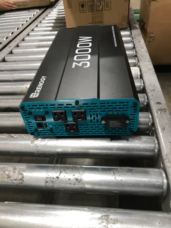 Photo 1 of Renogy 3000W Pure Sine Wave Inverter 12V DC to 120V AC Converter, High-Efficiency Module PV Power Charger, Compact Design Converter