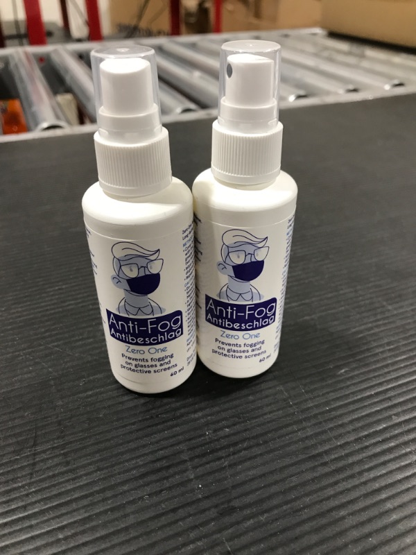 Photo 2 of Anti Fog Spray for Glasses. Long Lasting Effect. 2 Fl Oz Bottle Defogger That Prevents Fog on Eyeglasses and Protective Screens. Made in Europe,  2 PACK
