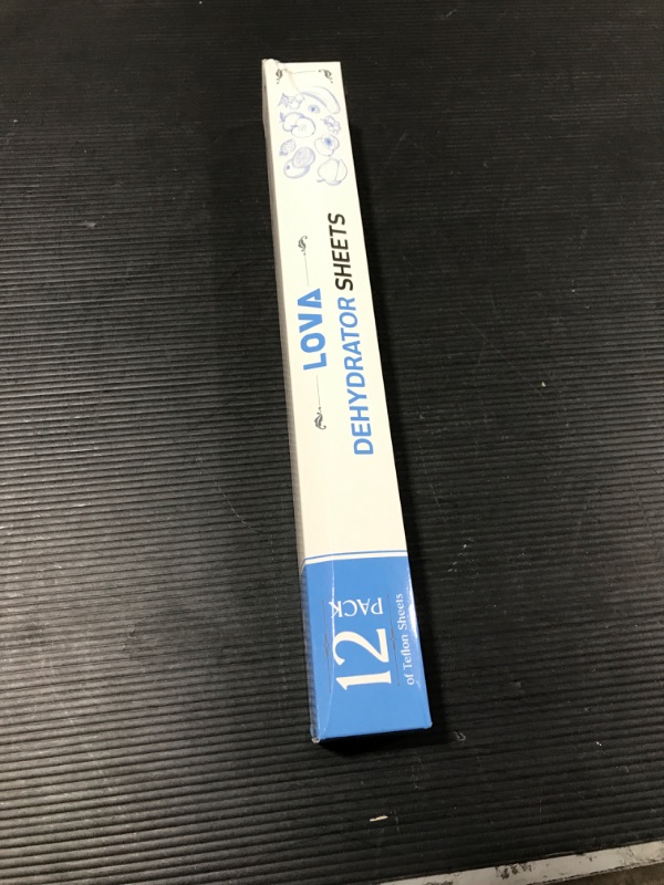 Photo 2 of (12 Pack) Lova Teflon Dehydrator Sheets - Free Recipe Sheet -Jerky, Fruit - Food Dehydrator Mat for Dehydrators like Excalibur, Cosori, Magic Mill, Chefman, Presto, Sahara, Excaliber, Dehydrator Tray - Dehydrator Accessories
