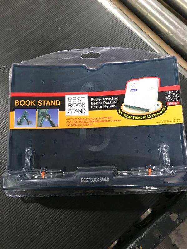 Photo 1 of Actto BST-09 Green Portable Reading Stand/Book Stand Document Holder (180 Angle Adjustable)
