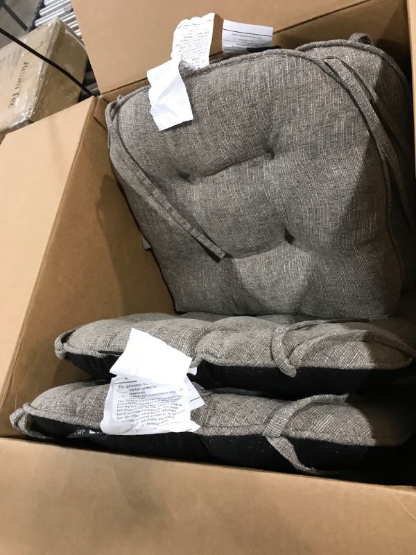 Photo 1 of 4pk patio chair cushions grey 