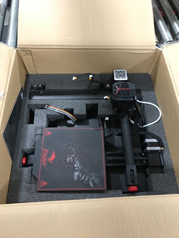 Photo 1 of Creality 3D Mini FDM 3D Printer Ender 2 Pro for Beginner Desktop Portable Quick Assembly Lightweight 32bit Silent Motherboard Cantilever Structure Built-in Power Resume Printing Function 6.5*6.5*7 in
