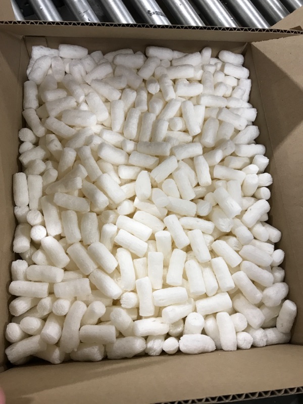 Photo 2 of 1 Cu Ft White Bio Tube Recycled Anti Static Packing Peanuts Popcorn Tube Shape Loose Fill | Magicwater Supply