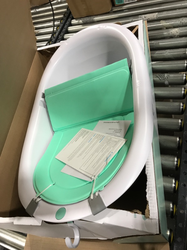 Photo 2 of 4-in-1 Grow-with-Me Bath Tub by Frida Baby Transforms Infant Bathtub to Toddler Bath Seat with Backrest for Assisted Sitting in Tub