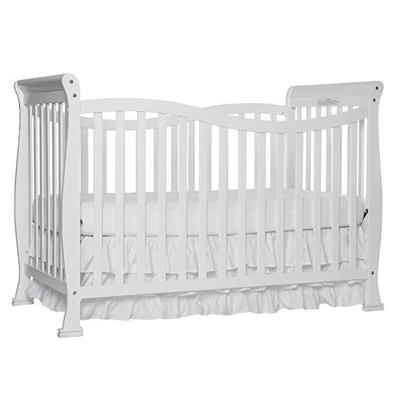 Photo 1 of Dream On Me Violet 7-In-1 Convertible Life Style Crib In White, Greenguard Gold Certified, 4 Mattress Height Settings, Made Of Sustainable New Zealand Pinewood
