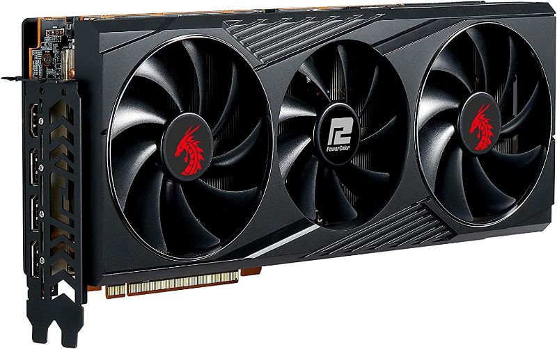 Photo 1 of PowerColor Red Dragon AMD Radeon™ RX 6800 XT Gaming Graphics Card with 16GB GDDR6 Memory, Powered by AMD RDNA™ 2, Raytracing, PCI Express 4.0, HDMI 2.1, AMD Infinity Cache
