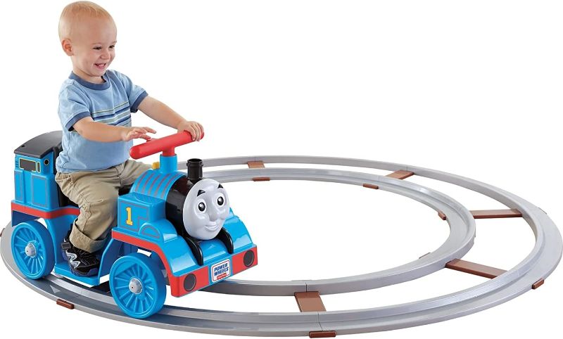 Photo 1 of Power Wheels Thomas and Friends Thomas vehicle with track, 6V battery-powered ride-on toy train for toddlers ages 1 to 3 years [Amazon Exclusive]
