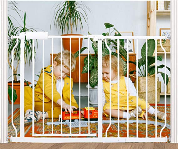 Photo 1 of  Extra Wide Baby Gates 43.5 to 48 Inch Wide for Doorway Stairs Indoor Safety Child Gate Pet Dog Gate