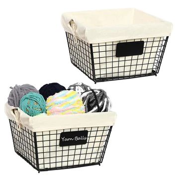 Photo 1 of X COSRACK METAL WIRE BASKET WITH LINEN BAGS
NO LINEN BAGS