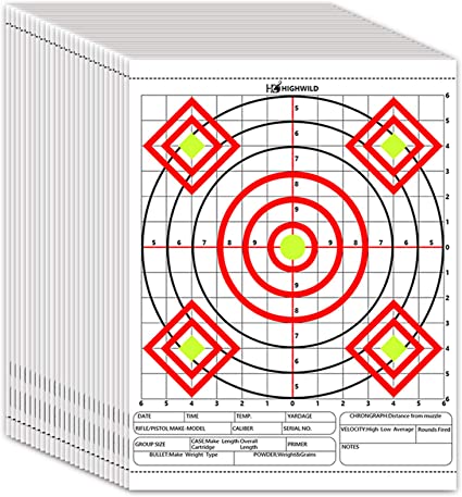 Photo 1 of 24 PK HIGHWILD PAPER TARGETS WITH ONE HOLDING ARM NO CLIPS OR STAND INCLUDED