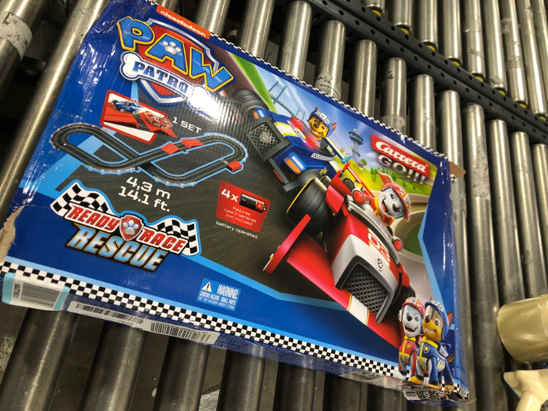 Photo 3 of Carrera GO!!! 63514 Official Licensed PAW Patrol Battery Operated 1:43 Scale Slot Car Racing Toy Track Set with Jump Ramp Featuring Chase and Marshall for Kids Ages 5 Years and Up (20063514)