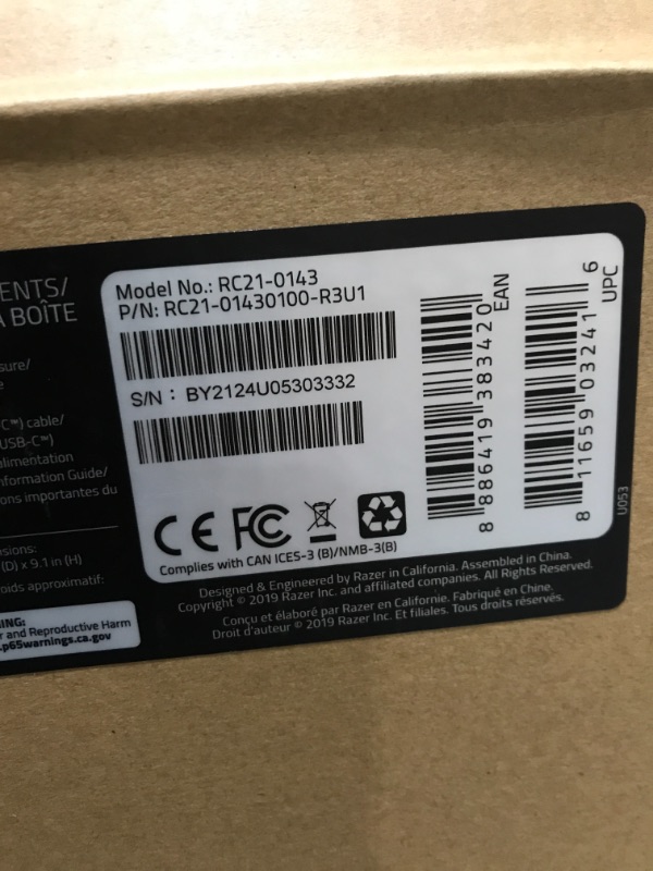 Photo 1 of Razer Core X Chroma Aluminum External GPU Enclosure (eGPU): Compatible with Windows & MacOS Thunderbolt 3 Laptops, NVIDIA /AMD PCIe Support, 700W PSU, 4x USB 3.1, 1x Gbit Ethernet, Chroma RGB, Black Classic Black Core X Chroma eGPU (OPENED FOR PICTURES FA