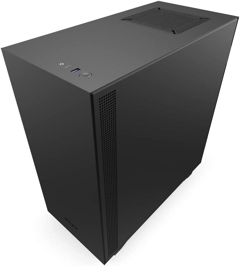 Photo 1 of NZXT H510 - CA-H510B-B1 - Compact ATX Mid-Tower PC Gaming Case - Front I/O USB Type-C Port - Tempered Glass Side Panel - Cable Management System - Water-Cooling Ready - Black, Non i-Series