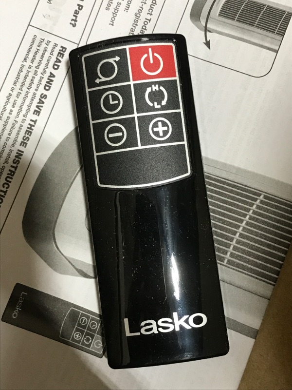Photo 3 of Lasko 1500W Digital Ceramic Space Heater with Remote, 755320, Silver