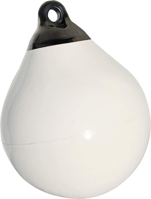 Photo 1 of  Tuff End Inflatable Vinyl Boat Buoy, White, 18 inch Diameter