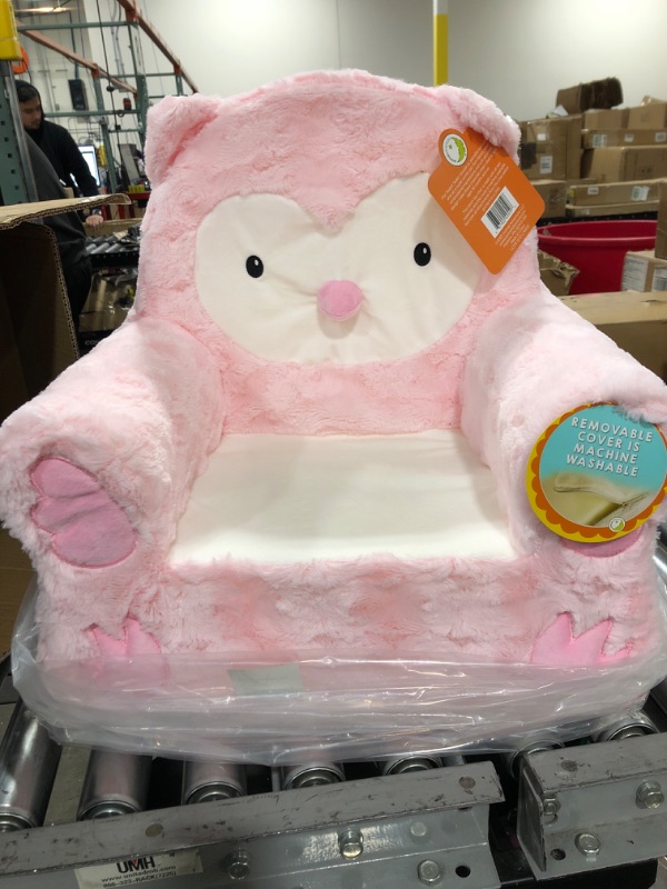Photo 2 of Animal Adventure - Sweet Seats - Pink Owl Children's Plush Chair
