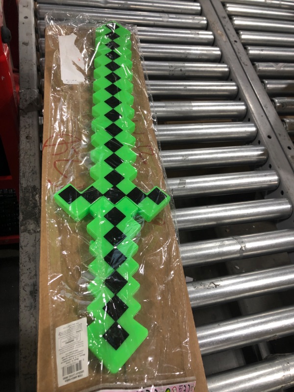 Photo 1 of Fun Central LED Light Up Pixel 8-Bit Toy Sword for Kids - Green