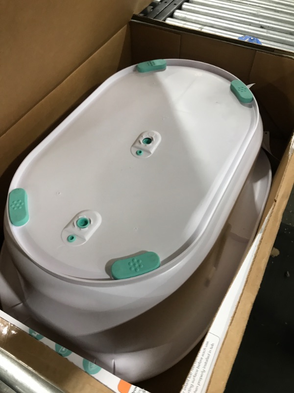 Photo 2 of 4-in-1 Grow-with-Me Bath Tub by Frida Baby Transforms Infant Bathtub to Toddler Bath Seat with Backrest for Assisted Sitting in Tub