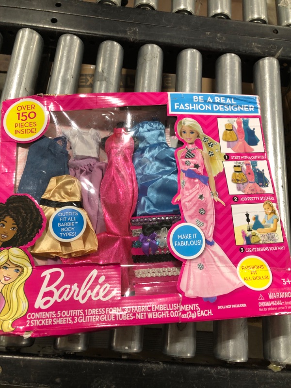 Photo 2 of Barbie Be a Fashion Designer Doll Dress Up Kit Original