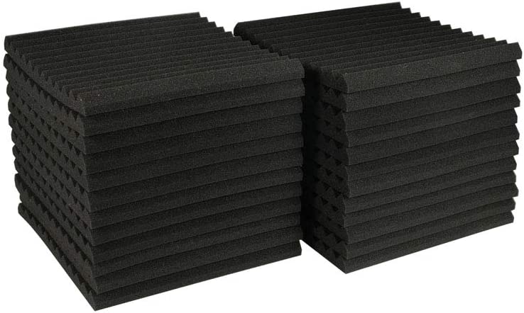 Photo 1 of 24 Pack Acoustic Panels Studio Soundproofing Foam Wedges - 1" X 12" X 12",
