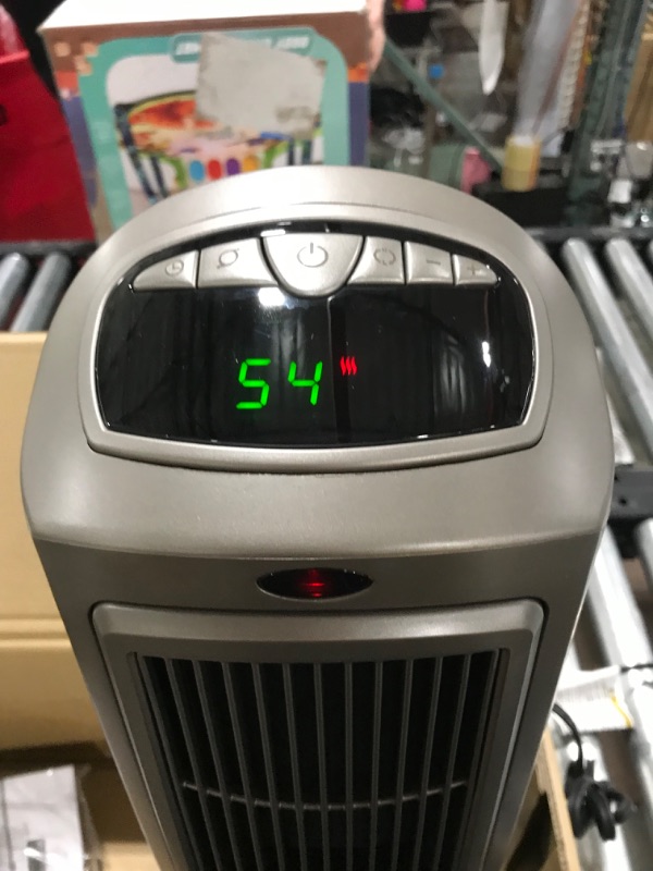 Photo 3 of Lasko 1500W Digital Ceramic Space Heater with Remote 755320 Silver
