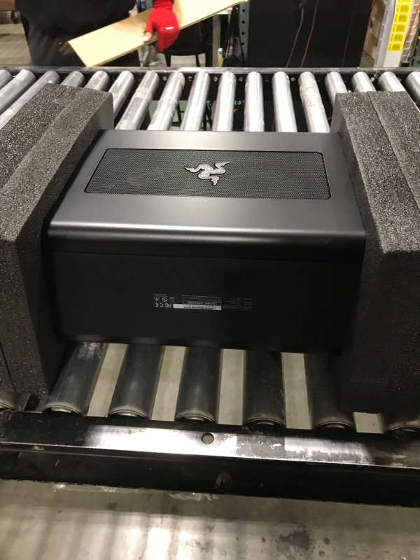 Photo 1 of Razer Core X Chroma Aluminum External GPU Enclosure (eGPU): Compatible with Windows & MacOS Thunderbolt 3 Laptops, NVIDIA /AMD PCIe Support, 700W PSU, 4x USB 3.1, 1x Gbit Ethernet, Chroma RGB, Black Classic Black Core X Chroma eGPU