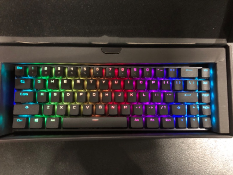 Photo 2 of ASUS ROG Falchion NX 65% Wireless RGB Gaming Mechanical Keyboard | ROG NX Red Linear Switches, PBT Doubleshot Keycaps, Wired / 2.4G Hz, Touch Panel, Keyboard Cover Case, Macro Support