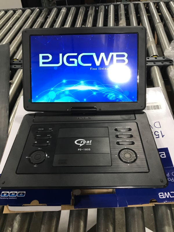 Photo 3 of 17.9" Portable DVD Player with 15.6" Large HD Screen,Support AV-in/Out and Multiple Disc Formats ,High Volume Speaker,with Extra Carrying Bag,Black