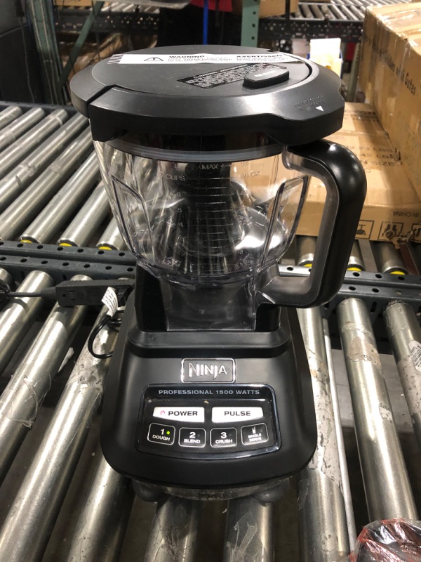 Photo 2 of +++PARTS ONLY+++ Ninja BL770 Mega Kitchen System, 1500W, 4 Functions for Smoothies, Processing, Dough, Drinks & More, with 72-oz.* Blender Pitcher, 64-oz. Processor Bowl, (2) 16-oz. To-Go Cups & (2) Lids, Black
