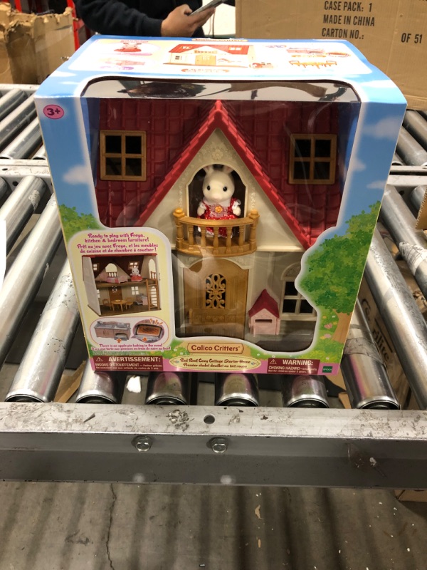 Photo 2 of Calico Critters Red Roof Cozy Cottage, Dollhouse Playset with Figure, Furniture and Accessories