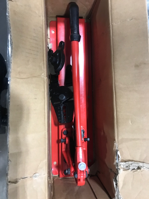 Photo 2 of VEVOR Bench Swager Tool 24" Wire Rope Swaging Tool w/Crimper Cable Bolt Cutter Head Bench Crimper 1/16"-3/16" Aluminum/Copper Sleeves Bench Cable Alloy Steel Crimper Swager for1/2" Wire Rope Ferrules