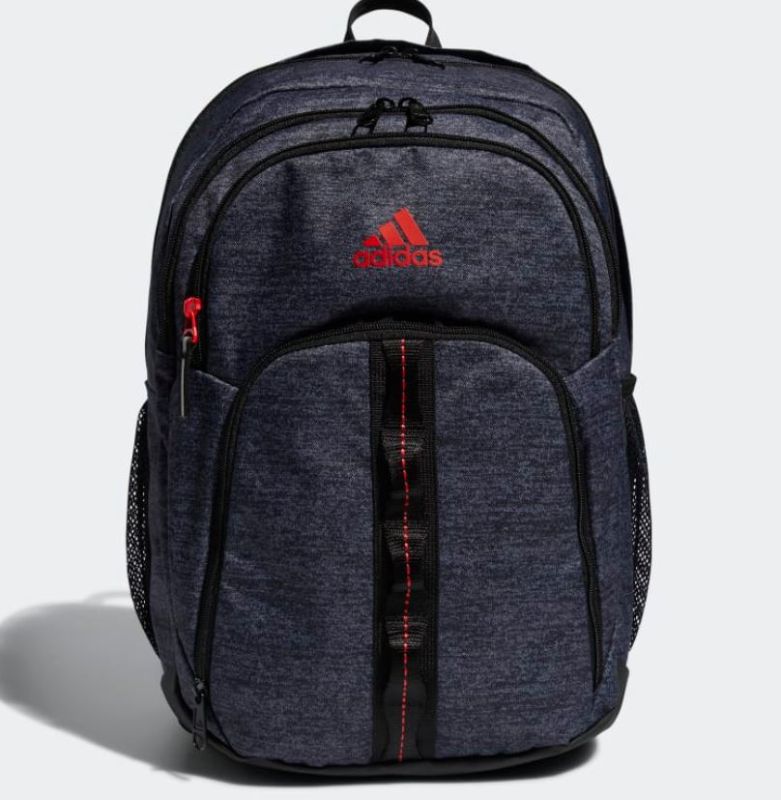 Photo 1 of adidas Prime 6 Backpack, Jersey Black/Active Red, One Size

