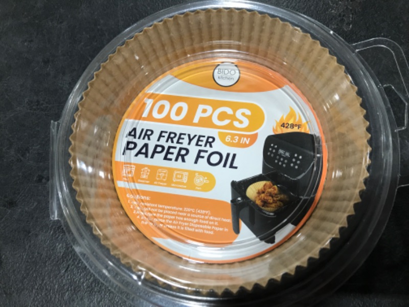 Photo 1 of 100 PCS AIR FRYER PAPER FOIL 6.3"